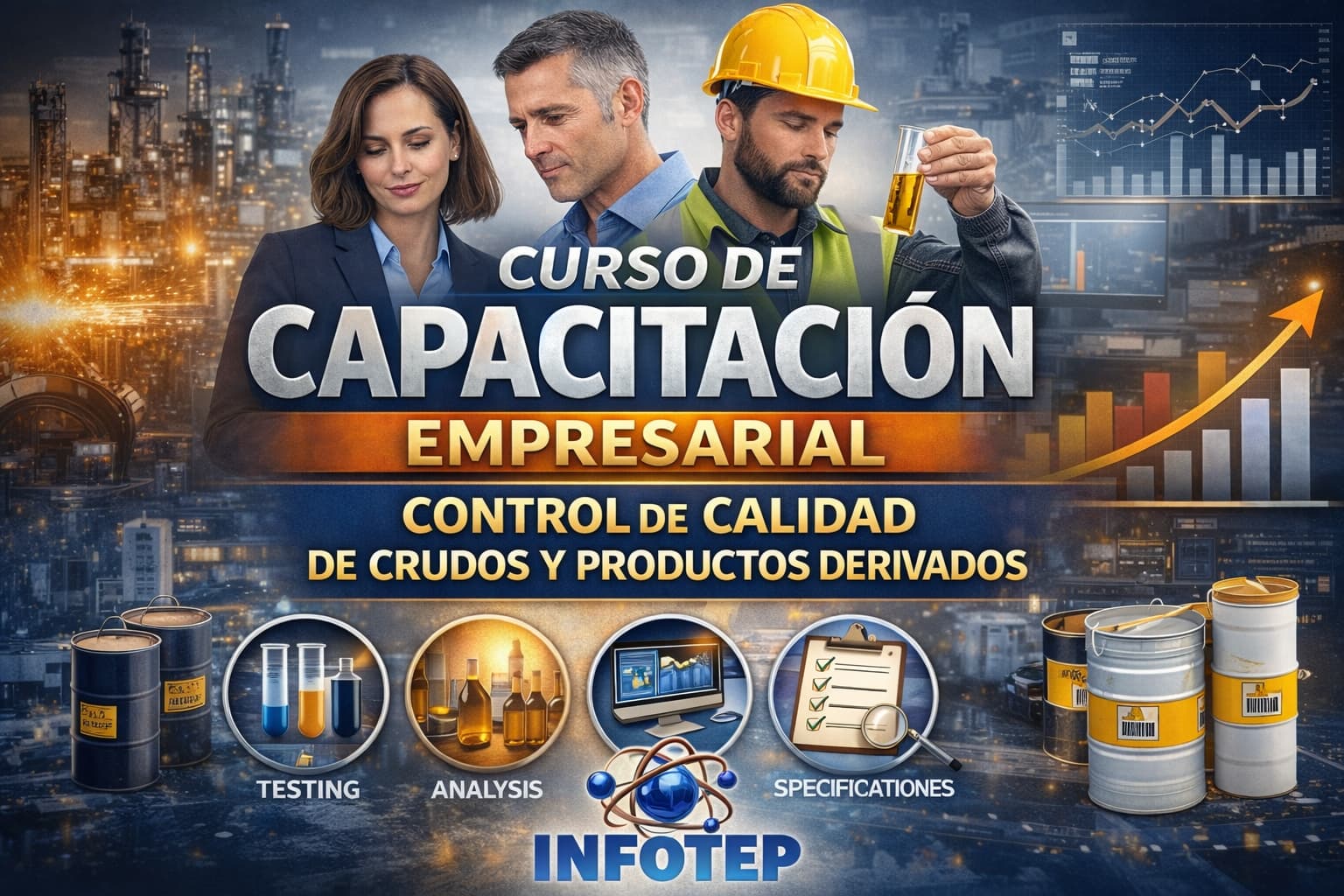 Control de calidad de crudos y productos derivados
