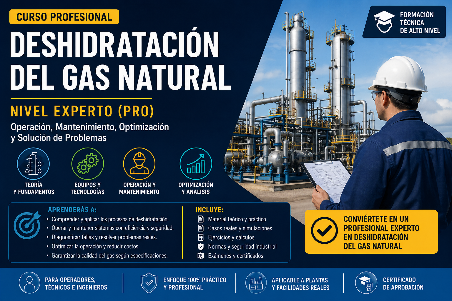 Deshidratación del gas natural